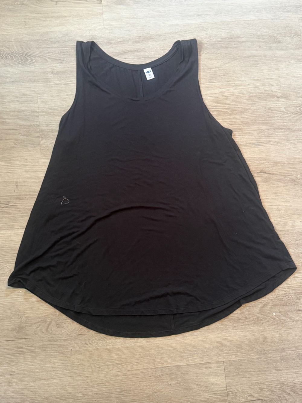 Old Navy Black Men's Tank Top - Sleeveless Crew Neck